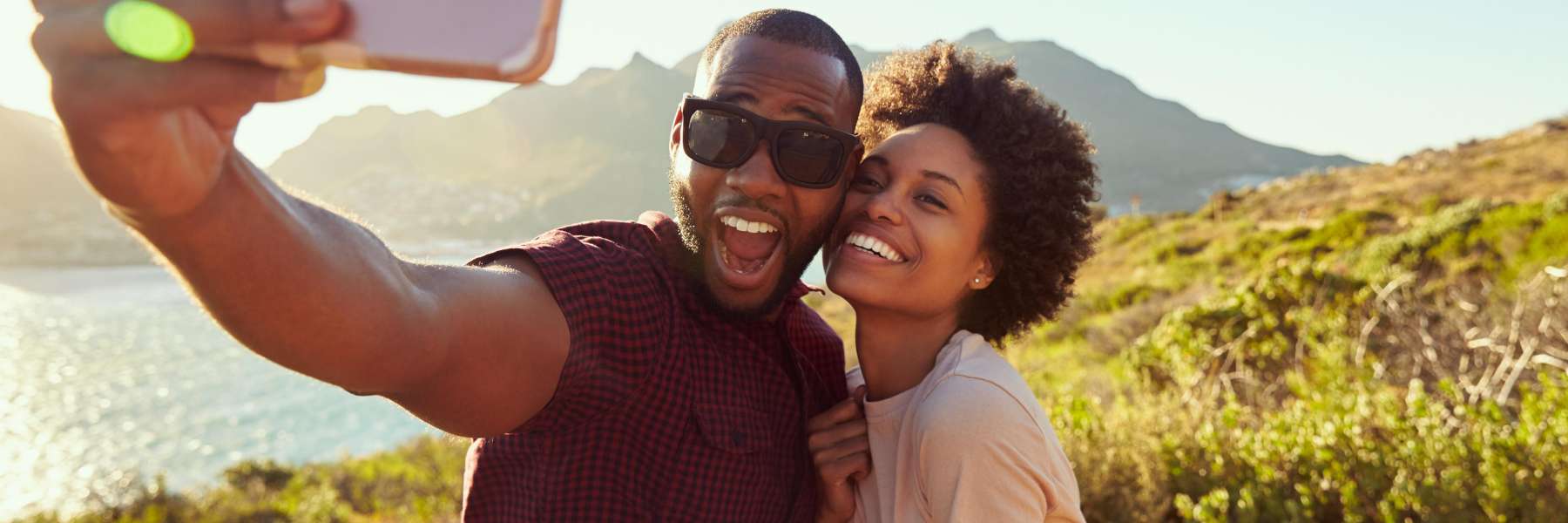 Couple after cosmetic dental appointments in vienna va